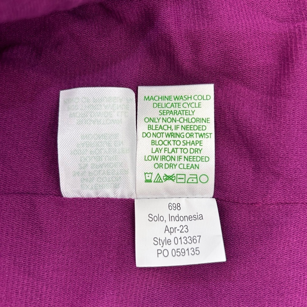 NWT LILLY PULITZER Bordeaux One Shoulder Ruffle Dress Amarena Cherry Size 12 - Picture 9 of 10
